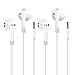 Auriculares cableados Audio Estéreo Auriculares In-Ear con Auriculares de 3.5mm Plug Micrófono Control Volumen para Entrenamiento Deportivo Compatible con Teléfonos Móviles Tablet Ordenador Portátil