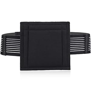 Breathable Feeding Tube Belt Pouch G Tube Holder with Sponge Pad for Gastrostomy J Peg Peritoneal Dialysis PD Catheter Tubing Line Accessories Women Men Black Large