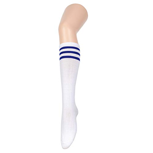 Image of Zando Striped Knee High Socks for Women Athletic Running Long Tube Socks Casual Knee High Stockings
