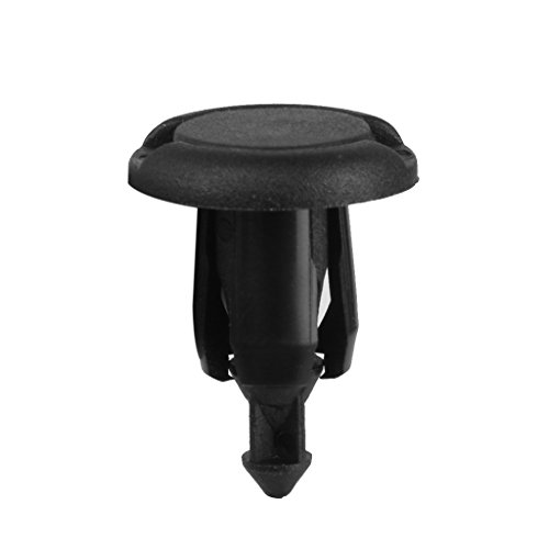 generic Nylon Push-Type Rivet Bumper Fender Clips for Honda 91503-sz3-003 (Black)- 30pcs