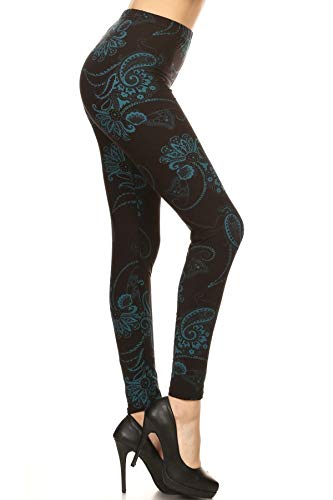 R799-3X5X Floral Huntress Print Leggings