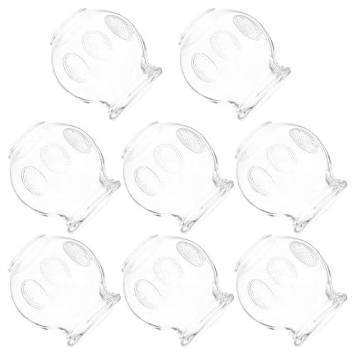 Ventouses en verre lot de 8 antidérapantes pour cupping manuel