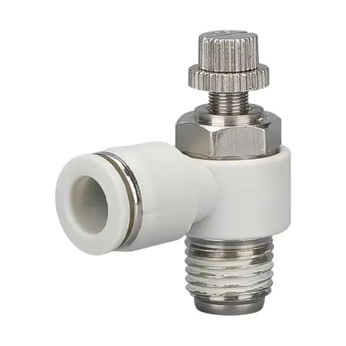Conector neumático SL de precisión milimétrica para tubos blancos de 14 mm