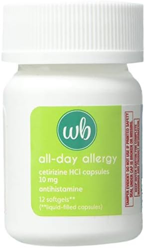 Wellness Basics All-Day Allergy Relief Cetirizine HCL Softgel, 10mg, 12 Count
