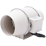 40W Rohrventilator Kanalventilator 220m³/h Abluftventilator für Badezimmer, Wachstumszelte, Hydrokultur