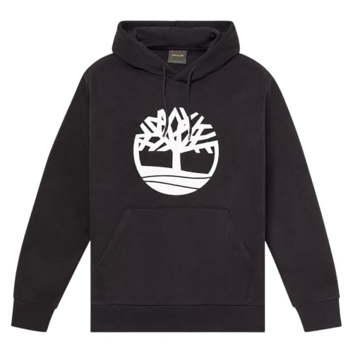 Image of Timberland Northwood Tree Logo BB Hoodie Black-White