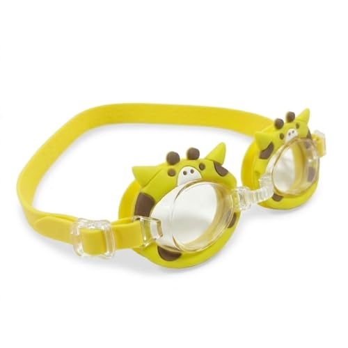 Image of BURNLAB Swimming Goggles for Kids, Clear Vision Pool Goggles for Boys & Girls, Easy Adjustable Strap (Giraffe)