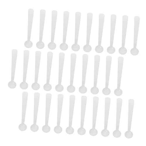 OHPHCALL Quantitative Plastic Spoon Set 120pcs Measuring Micro Labs Powder Smidgen Scoops Pp Material for Cooking Cosmetics and Medicines
