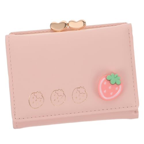 Healifty Fashionable Small Clutch Wallet for Women Lightweight PU Cute Coin Purse with Ample Storage Compact Ladies Clutch for Outdoor Shopping and Travel Practical Card Holder Accessory