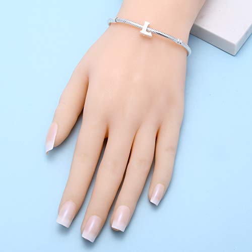 Alphabet Charms Fit Pandora Charms Bracelet 925 Sterling Silver Letter Initial A-Z Beads For Christmas Mothers Gifts (L) #TOP5