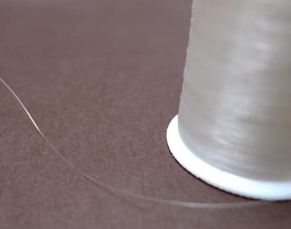 Hilo monofilamento, transparente e invisible, 100 % nylon (extra grande) miniatura 2