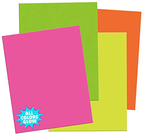 UCreate Neon Foam Board, 4 Assorted Colors, 20" x 30", 12 Sheets