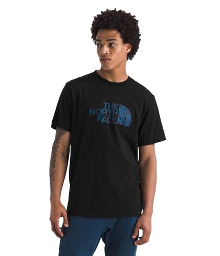 THE NORTH FACE Men's Evolution Regenerative Ink Half Dome Short-sleeve Tee | Regular Fit Cotton Shirt With Logo Graphic