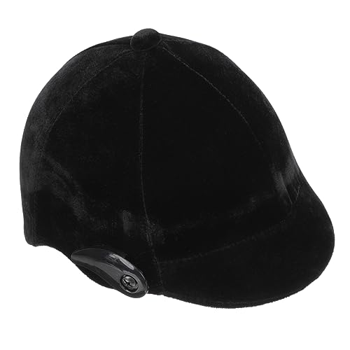 Casco de equitación negro BESPORTBLE de polipropileno para jinete