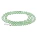 Produktbild Lebensquelle Plus Grüner Aventurin Edelstein Kugelkette + 925 Silber Verschluss | Ø 4mm Kugeln Karabinerverschluss 45cm lang | Hochwertige Kette