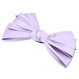 jojofuny Haarspange mit Schleife Satin Schleifenclip für Mädchen und Frauen Violett Haar Accessoire für Hochzeit Junggesellinnenabschied mit Festhaltendem Clip