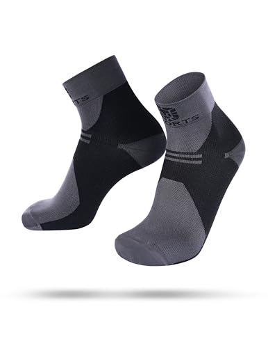 SWORTS VITAL COMPRESS SOCKS I Kurze Kompressionssocken bei Fersensporn & Plantarfasziitis (Premium Soft-Touch im Sport & Alltag)