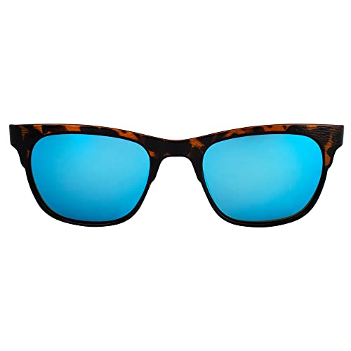 Tahiti Polarized Sunglasses for Women Fashionable Tortoise Frame w/Blue Mirror Lens2