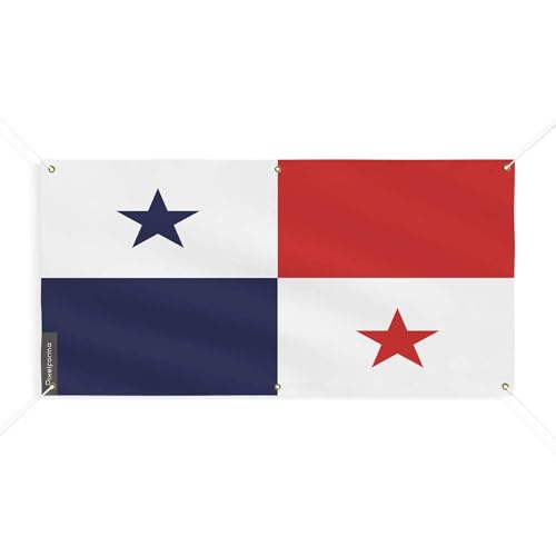 Drapeau du Panama résistant au vent 100x200cm avec ses 6 oeillets