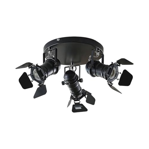 Lindby Deckenlampe Tilen (Vintage, Industriell) in Schwarz aus Metall (3 flammig GU10) - Deckenleuchte Lampe Wohnzimmerleuchte