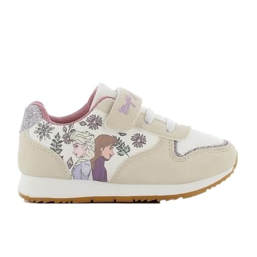Palleon Mädchen Sneaker Socken Kinder Füßlinge Frozen Die Eiskönigin 6 Paar mehrfarbig 23-26 4 Disney Frozen Kinderschuhe Mädchen 27 EU, Anna und ELSA Schuhe, die Eiskönigin Turnschuhe mit Klettverschluss, Sportschuhe, Sneaker mit Glitzer für Girls