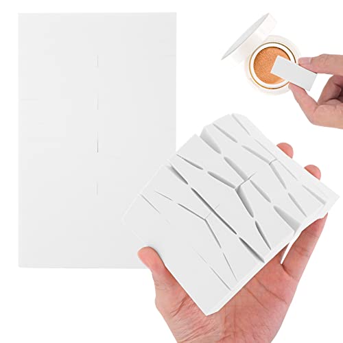 Molain 48 Pieces Powder Puffs Elasticity Makeup Sponge Blender Wedge Shape Foundation Applicator Reusable Non-Latex Cosmetic Beauty Tool For Powder/Face Cream/Nails White #TOP2