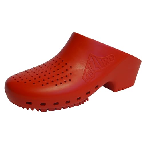 Image of CALZURO Classic Work Clogs with Holes - Unisex Work Clogs for Women and Men - Non Slip Shoes - Autoclavable Rubber Kitchen Shoes and Nursing Clogs
