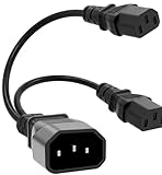 【Spécifications 10A 250V Sûres】Certifié 10A - 250V, ce cable alimentation 3 broches garantit sécurité et fiabilité pour vos équipements sensibles. Compatible UPS, PDU, ordinateurs et périphériques, ce iec c14 vers iec c13 protège contre surcharges et courts-circuits.