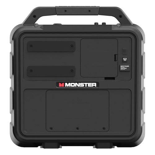 Image of Monster Vision 2 | Portable Entertainment System with 15.6 inch 1080p Display & 60W Speakers | up to 25 Hours of Playtime | Dual HDMI Ports | Includes USB-C to HDMI Cable | ATSC Tuner for Portable TV use