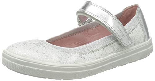 Richter Kinderschuhe Mädchen Ilva Sneaker, White Silver, 34 EU