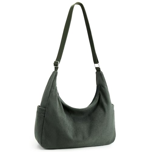 Bolso Hobo de pana mujer capacidad grande tote casual miniatura 1