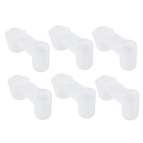 POPETPOP 20 Pcs Chicken Waterer - Water Bottle Bird Drinker Feeder Cup Chicken Pigeons Feeder Trough Animal Feeding Accessories - Image 2