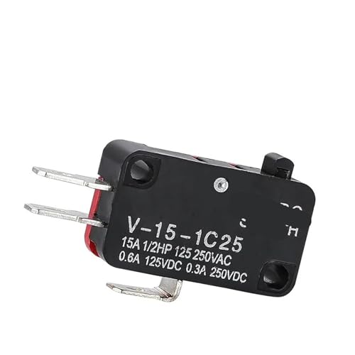 5 microinterruptores V-15-1C25 de repuesto, interruptor táctil final de carrera para proyectos 2