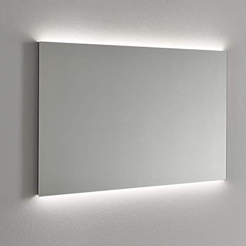 ENKI BM008 LED Bathroom Mirror Wall Mounted Bathroom Mirror 1000 x 700 mm Large Backlit Illuminated Shaving Makeup Vanity Mirror Waterproof IP44 Mains