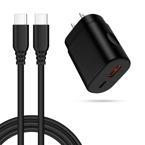 USB C Samsung S24 Ultra Fast Charger for Samsung Galaxy S24 Plus S23 FE S22 Plus S21 S20 A55 A53 A15 A14 A13 C55, Note 20,iPhone 15 Pro Max Plus,25W Dual Port Type C Fast Charging Block with 6FT Cable