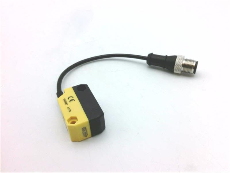 BANNER ENGINEERING QS18VP6LAF250Q5 150MM Pigtail, 75742, Class 2, Euro Pigtail QD Connector, Field, Output PNP, QS18 Laser Adjustable, RNG 20MM Cutoff PT, World Beam Sensor
