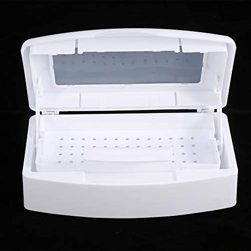 Scatola di disinfezione per unghie in plastica Scatola - sterilizzatore UV Box, Strumenti per unghie in plastica, dadi e sterilizzazione contenitore Scatola attrezzi per manicure for Salon