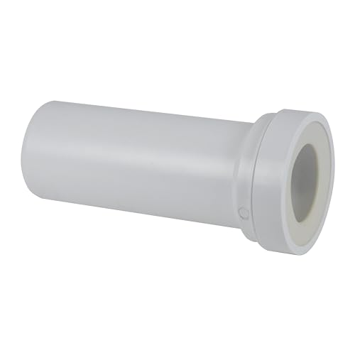 Wirquin 70720613 Manchon droit court à coller pour évacuation toilette wc suspendu, blanc