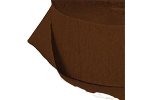 Greenbrier 4 Rolls Brown Crepe Paper Streamers: 290 Feet of Vibrant Decorations
