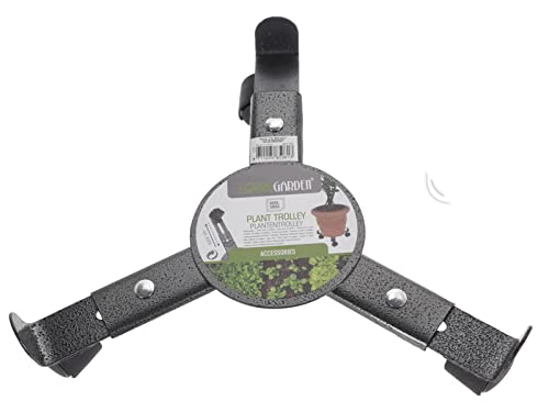 OrionMart Verstellbarer Pflanzwagen mit 3 Rädern - Pflanzen reibungslos und mühelos bewegen - passend für die meisten Topfgrößen Cover