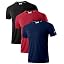 3 Pack:black/Navy/Red