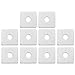 Alipis 4sets Bearing Plate Washers Stainless Steel Square Washers for Diverse Industrial Applications 10pcs*4