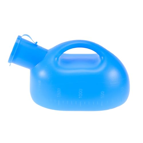 Healifty Urinoir Portable Homme 2 Litres Avec Couvercle Anti-Odeur Poignée Ergonomique Léger En Pe Pour Voyage Extérieur Urgences
