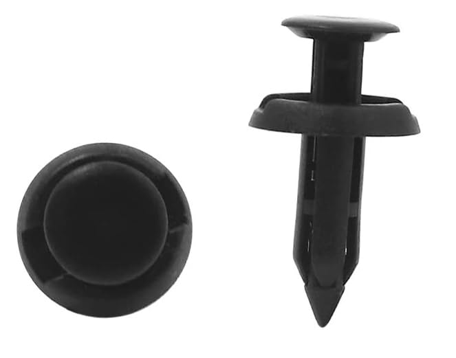 Clips de sujecion de remache tipo empuje y 6mm para panel de puerta de coche 40 piezas