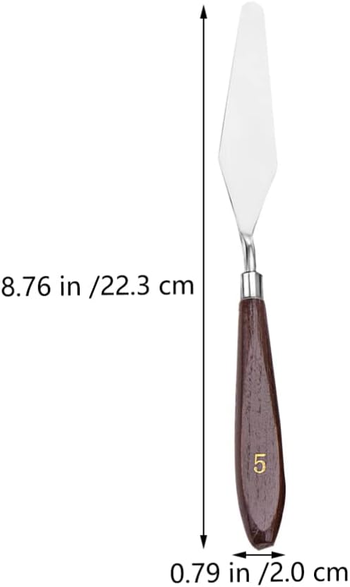5pcs Oil Painting Scrapers Professional Palette Knives for Mixing Drawing Painting Lightweight Tools for Artists Students Hobbyists Versatile Cutters for Creative Projects