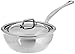 Mauviel M'Cook 5-Ply Polished Stainless Steel Chef Pan With Lid, And Cast Stainless Steel Handle, 1.1-qt, Made In France