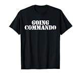 Vintage Going Commando Classic Retro USA Military Distressed T-Shirt