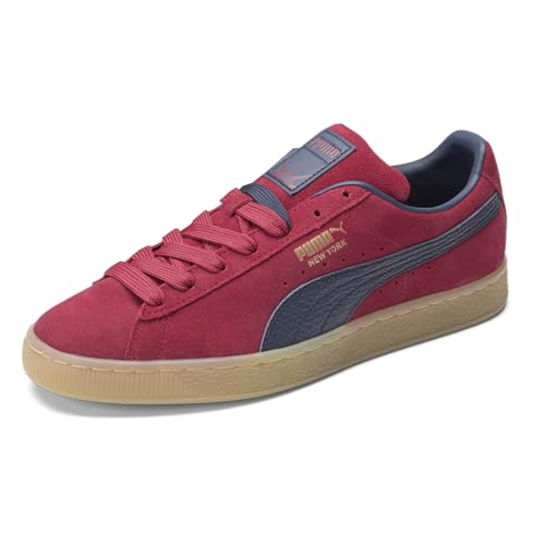 PUMA Mens Suede Classic Flagship Lace Up Sneakers Shoes Casual - Blue, Red2