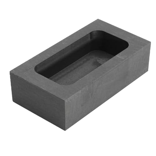 PRETYZOOM Molde de Grafito para Fundición de Lingotes Alta Pureza Resistente Ácidos y Álcalis Conductividad Térmica Óptima para Fundición de Metales y Laboratorio