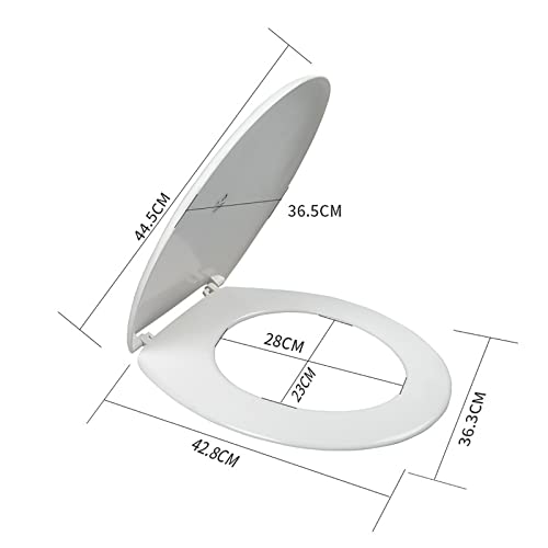Abattant WC moderne en PP rigide avec accessoires de montage inclus - 2